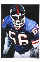 "Lawrence Taylor" Giants LE 12x18 Lithograph by Joshua Barton #/500 (PA) at PristineAuction.com