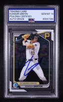 Konnor Griffin Signed 2024 Bowman Chrome Draft #BDC22 (PSA | Auto Grade 10) at PristineAuction.com