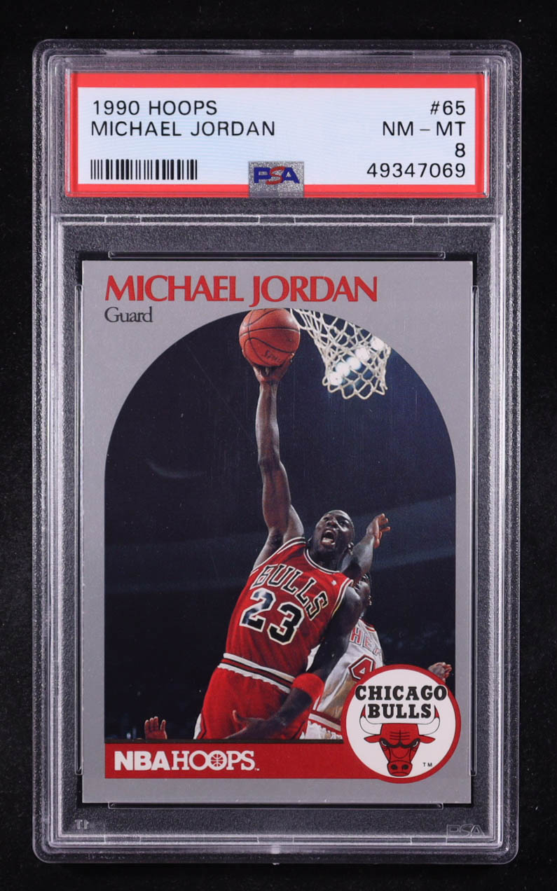 Michael Jordan 1990 Hoops #65 (PSA 8) at PristineAuction.com Michael Jordan 1990 Hoops #65 (PSA 8) at PristineAuction.com