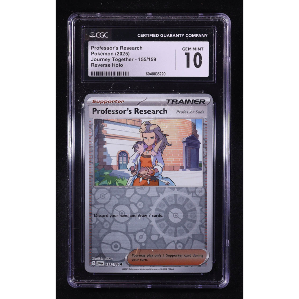 Professor's Research [Professor Sada] 2025 Pokemon TCG Scarlet & Violet Journey Together #155 REVERSE HOLO (CGC 10) at PristineAuction.com
