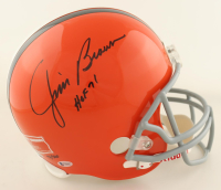 Jim Brown Signed Browns Full-Size Helmet Inscribed "HOF 71" (Beckett) at PristineAuction.com