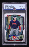 Roman Anthony Signed 2023 Bowman Prospects #BP71 RC (PSA | Auto 10) at PristineAuction.com