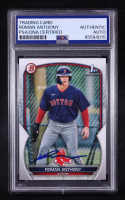 Roman Anthony Signed 2023 Bowman Prospects #BP71 RC (PSA) at PristineAuction.com