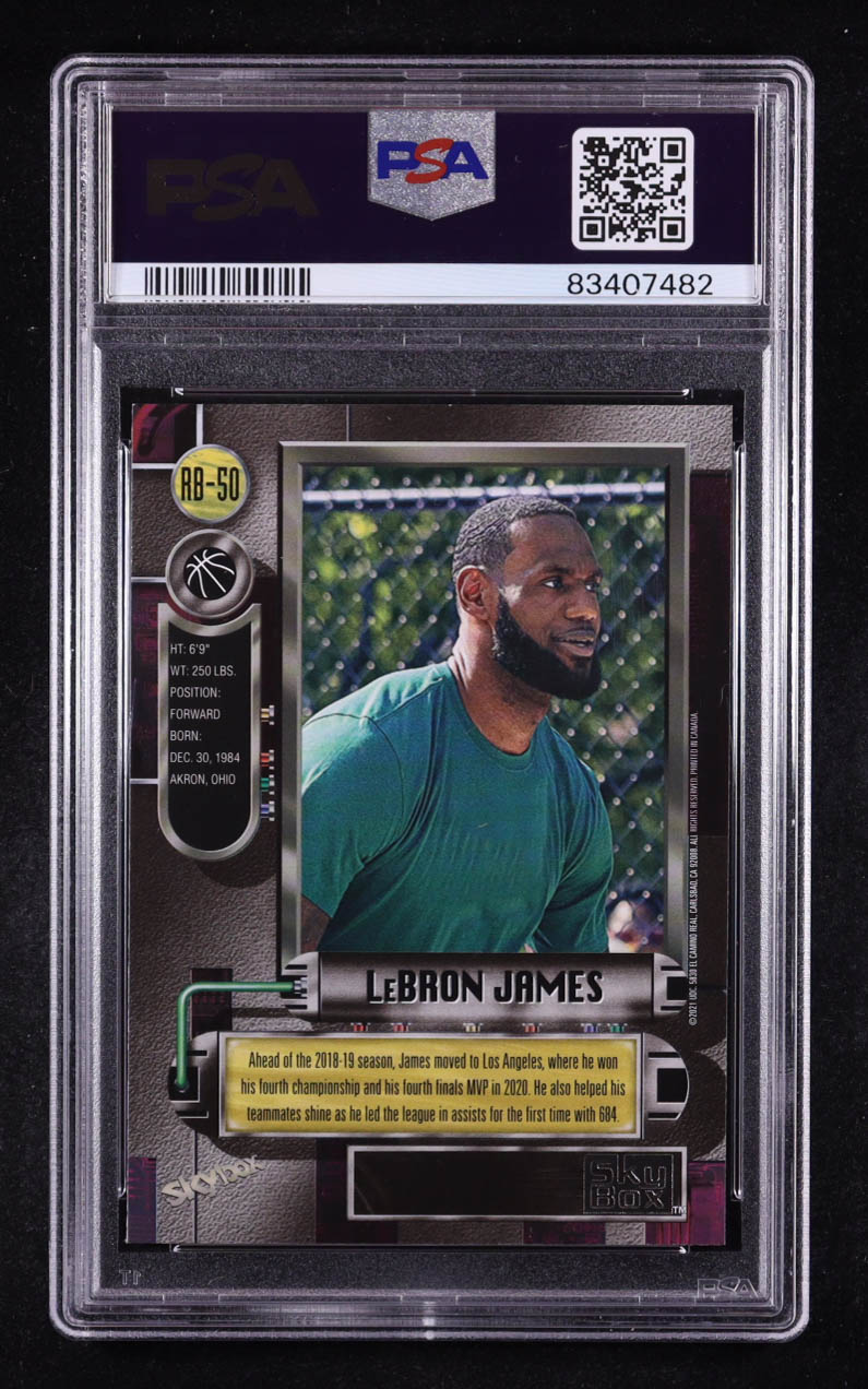 LeBron James 2021 Metal Universe Champions '97-98 Retro #RB50 (PSA 9) at PristineAuction.com LeBron James 2021 Metal Universe Champions '97-98 Retro #RB50 (PSA 9) at PristineAuction.com
