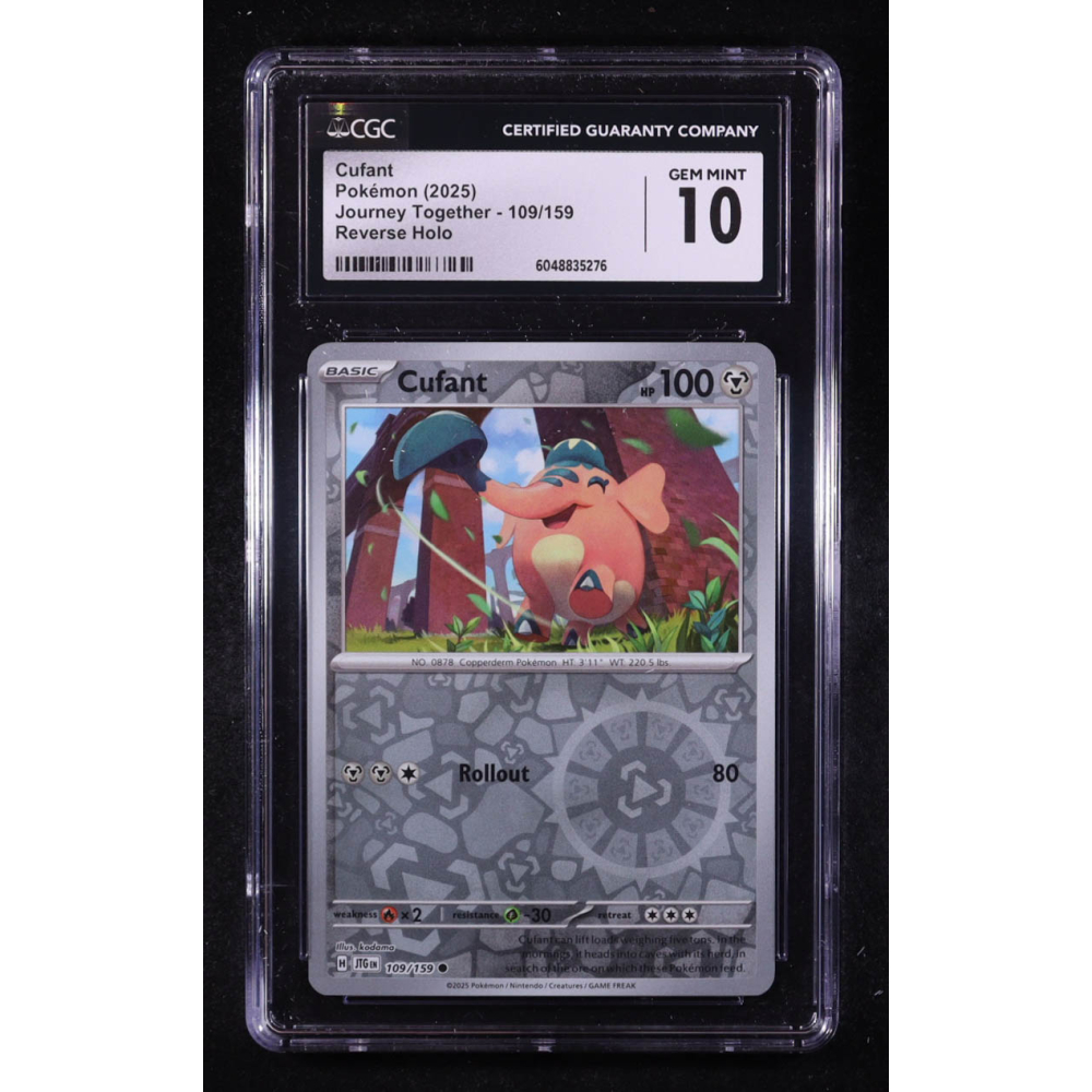 Cufant 2025 Pokemon TCG Scarlet & Violet Journey Together #109 REVERSE HOLO (CGC 10) at PristineAuction.com