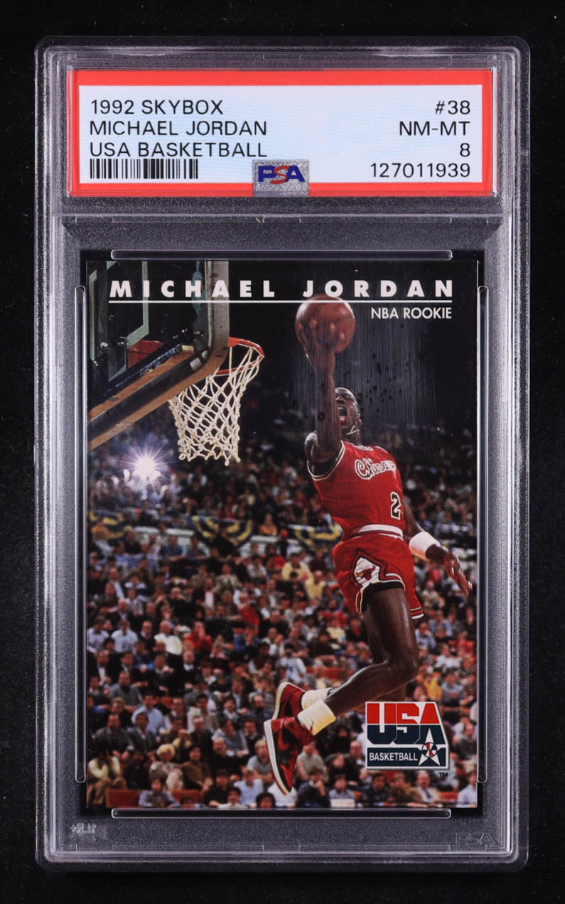 Michael Jordan 1992 SkyBox USA #38 NBA Rookie (PSA 8) | Pristine Auction