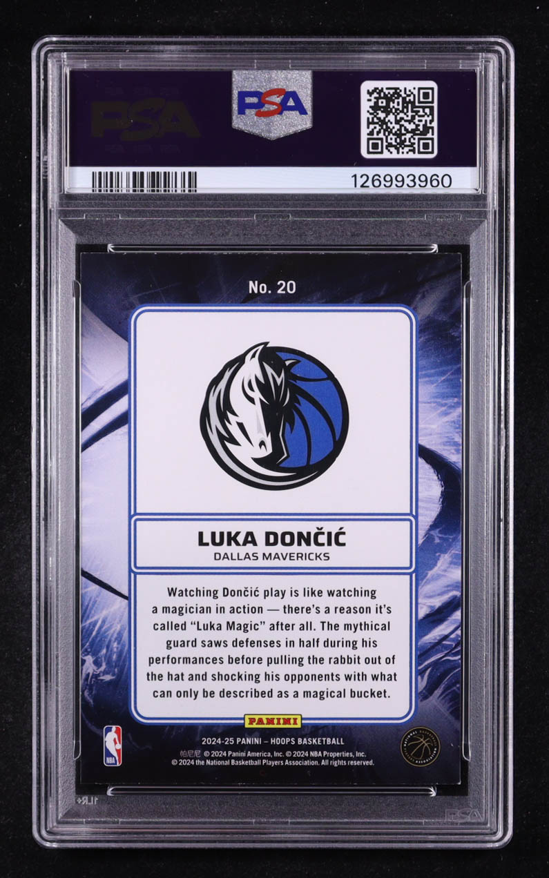 Luka Doncic 2024-25 Hoops Ignition Holo #20 (PSA 9) at PristineAuction.com Luka Doncic 2024-25 Hoops Ignition Holo #20 (PSA 9) at PristineAuction.com