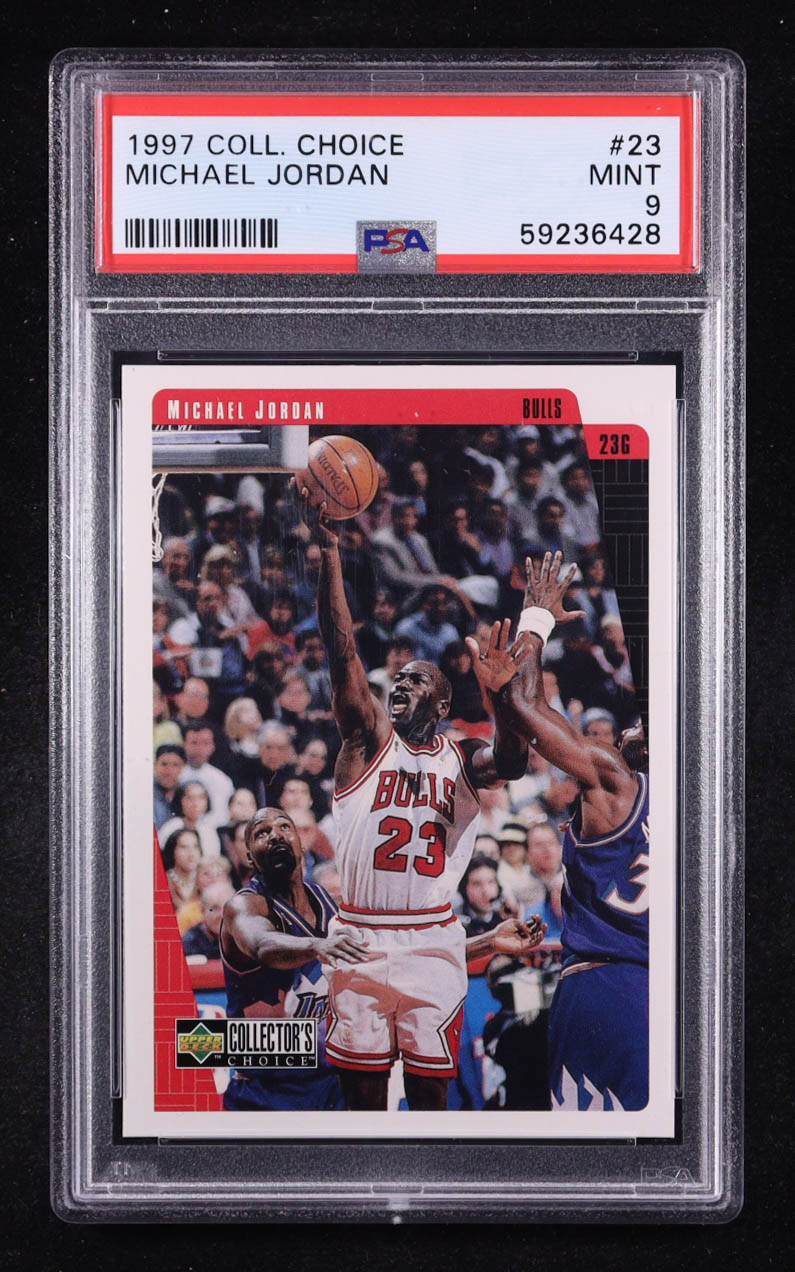 Michael Jordan 1997-98 Collector's Choice #23 (PSA 9) at PristineAuction.com Michael Jordan 1997-98 Collector's Choice #23 (PSA 9) at PristineAuction.com