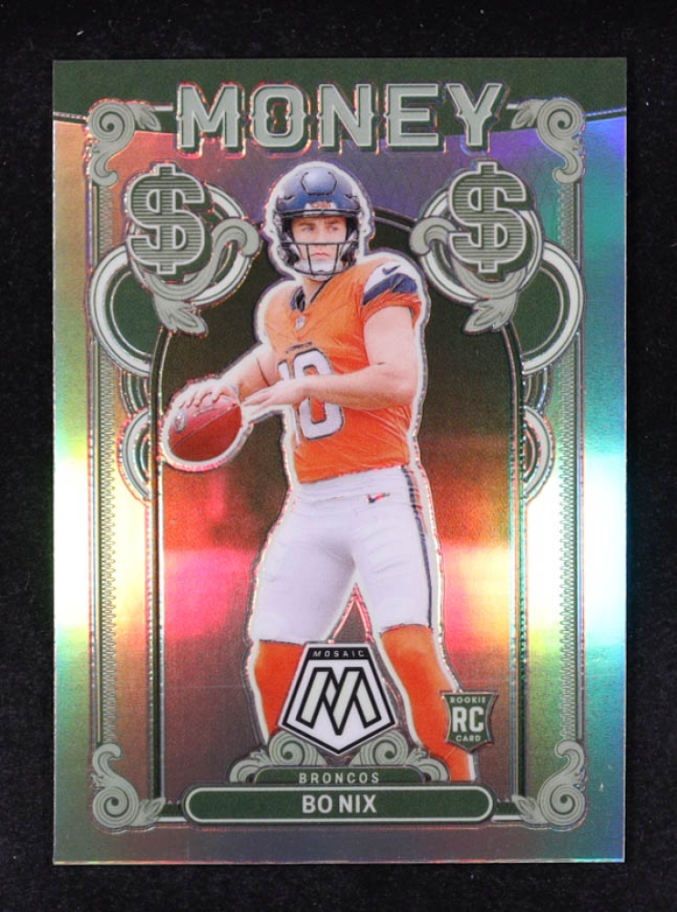 Bo Nix 2024 Panini Mosaic Money #3 RC