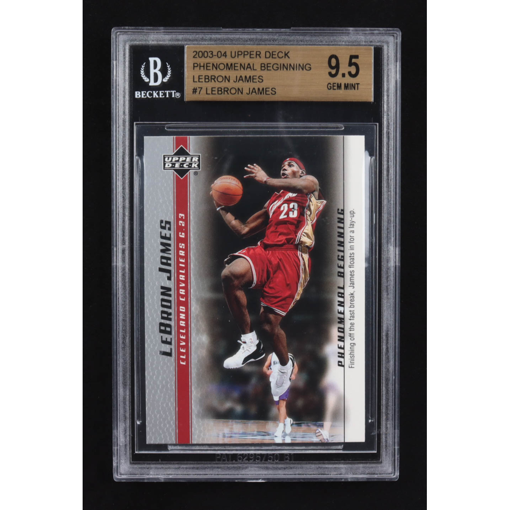 LeBron James 2003-04 Upper Deck Phenomenal Beginning #7 RC (BGS 9.5) at PristineAuction.com