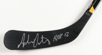 Adam Oates Signed Bruins Logo Hockey Stick Inscribed "HOF 12" (Schwartz) at PristineAuction.com