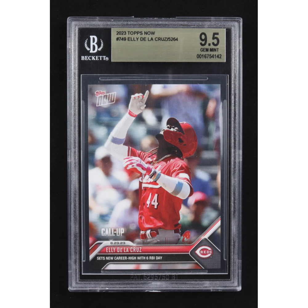 Elly De La Cruz 2023 Topps Now #749 RC (BGS 9.5) at PristineAuction.com
