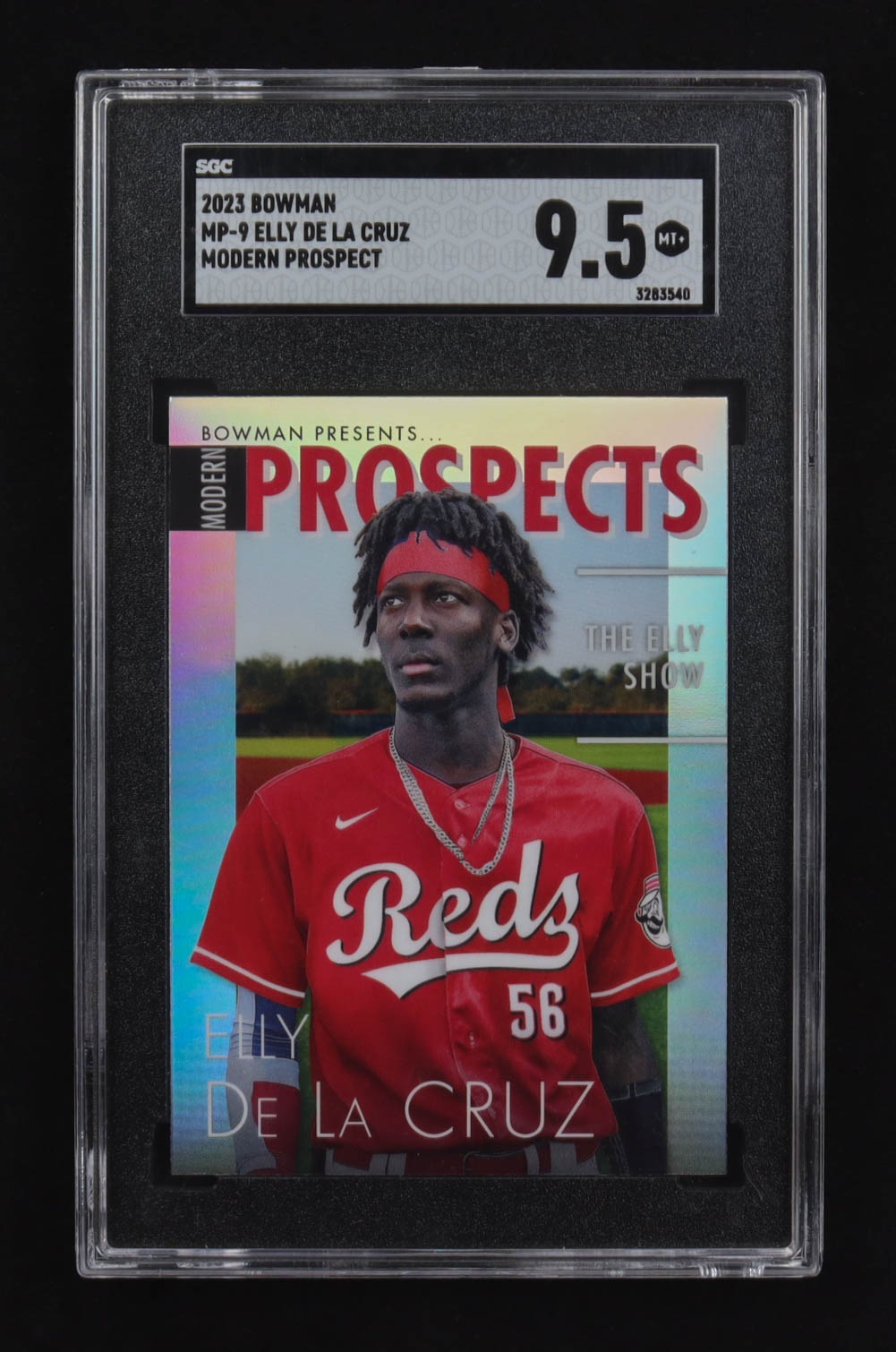 Elly De La Cruz 2023 Bowman Modern Prospects #MP-9 RC (SGC 9.5) at PristineAuction.com Elly De La Cruz 2023 Bowman Modern Prospects #MP-9 RC (SGC 9.5) at PristineAuction.com