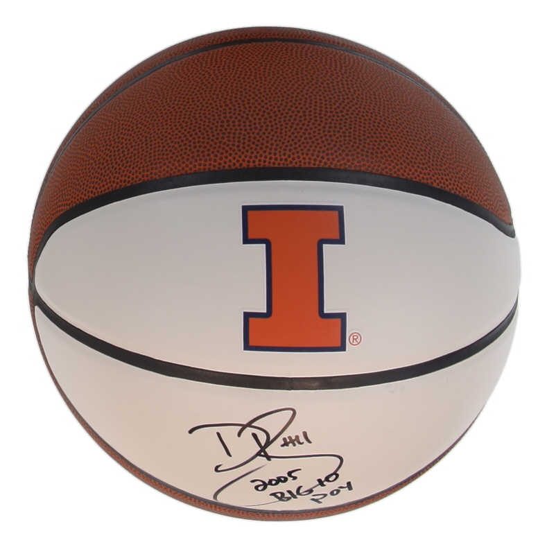 Dee Brown Signed Illinois Fighting Illini Logo Basketball Inscribed "2005 POY" (Schwartz) at PristineAuction.com Dee Brown Signed Illinois Fighting Illini Logo Basketball Inscribed "2005 POY" (Schwartz) at PristineAuction.com
