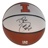 Dee Brown Signed Illinois Fighting Illini Logo Basketball Inscribed "2005 POY" (Schwartz) at PristineAuction.com