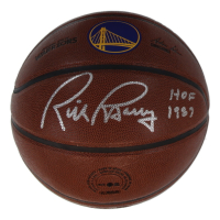 Ricky Barry Signed Warriors Logo NBA Basketball Inscribed "HOF 1987" (Schwartz) at PristineAuction.com