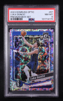 Luka Doncic 2023-24 Donruss Optic Premium Box Set #67 #085/249 (PSA 8) at PristineAuction.com