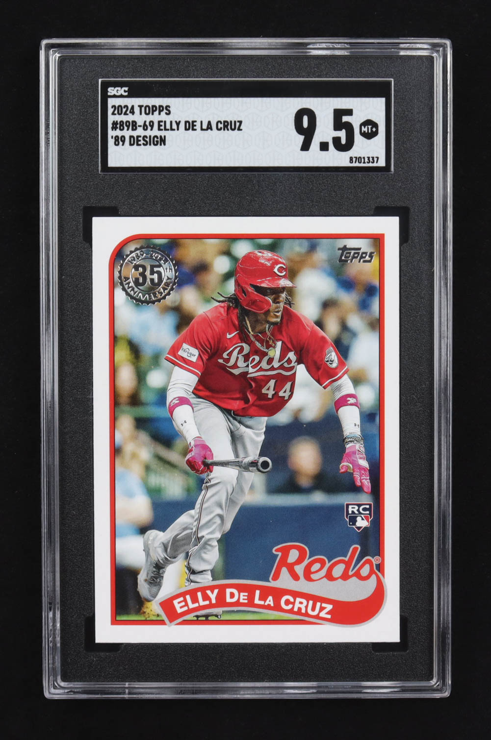 Elly De La Cruz 2024 Topps '89 Design #89B-69 RC (SGC 9.5) at PristineAuction.com Elly De La Cruz 2024 Topps '89 Design #89B-69 RC (SGC 9.5) at PristineAuction.com