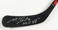 Michel Goulet Signed Blackhawks Hockey Stick Inscribed "HOF 98" (Schwartz) at PristineAuction.com