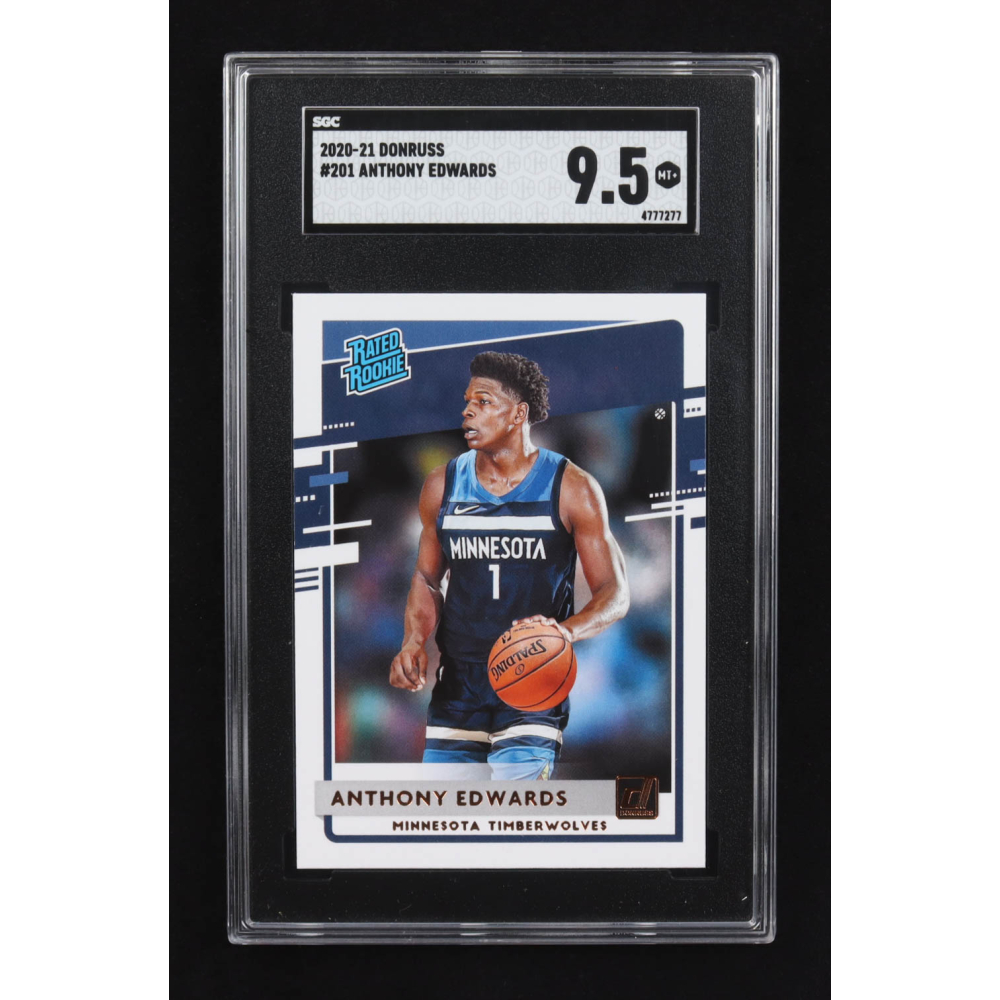 Anthony Edwards 2020-21 Panini Donruss RR #201 RC (SGC 9.5) at PristineAuction.com