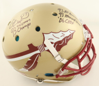 Charlie Ward Signed Florida State Seminoles Full-Size Authentic On-Field Helmet Inscribed "93 Heisman Champs" & "93 All American" & "93 Maxwell Winner" & "'06 CHOF" (PSA) at PristineAuction.com