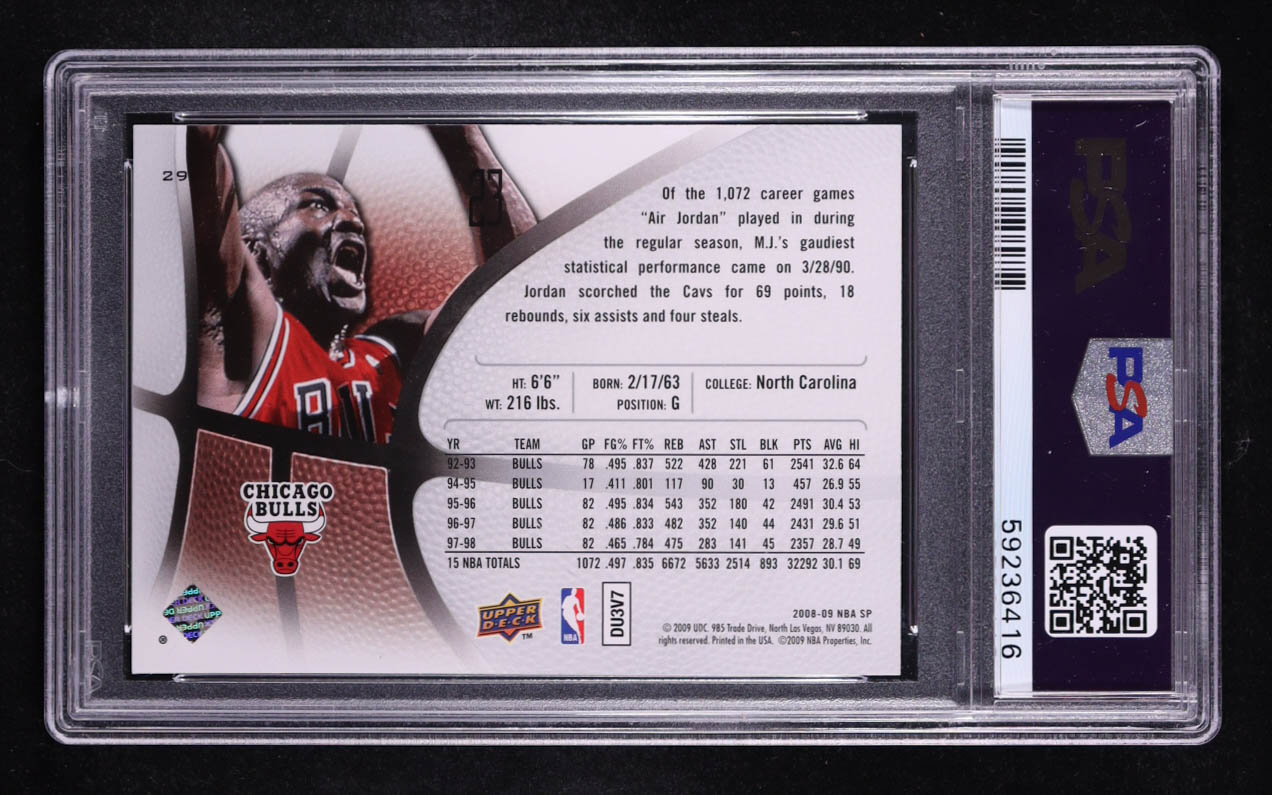 Michael Jordan 2008-09 SP Authentic #29 (PSA 9) at PristineAuction.com Michael Jordan 2008-09 SP Authentic #29 (PSA 9) at PristineAuction.com