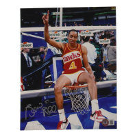 Spud Webb Signed Hawks 8x10 Photo (Beckett) at PristineAuction.com