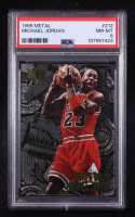 Michael Jordan 1995-96 Metal #212 NB (PSA 8) at PristineAuction.com