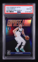 Luka Doncic 2023-24 Donruss Optic Express Lane Purple #13 (PSA 10) at PristineAuction.com