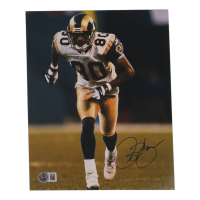 Isaac Bruce Signed Rams 8x10 Photo (Beckett) at PristineAuction.com