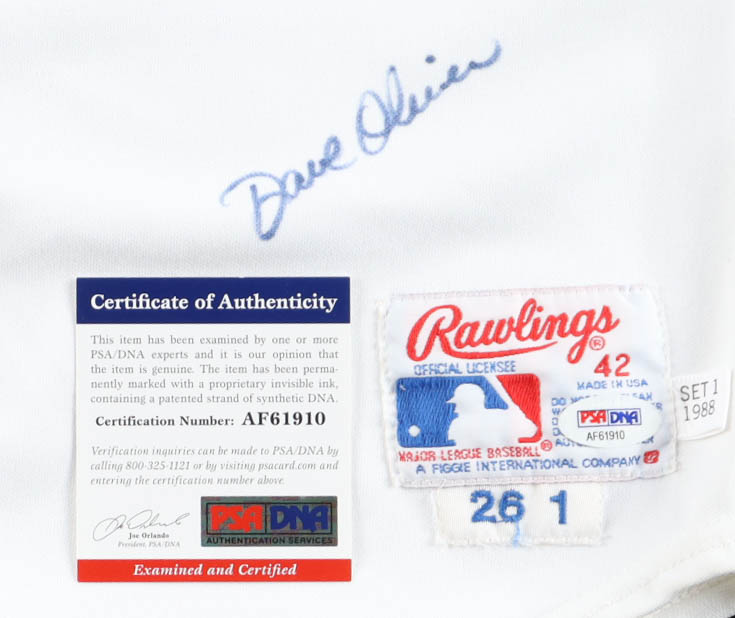 Dave Oliver Signed Rangers Rawlings Authentic Jersey (PSA) at PristineAuction.com Dave Oliver Signed Rangers Rawlings Authentic Jersey (PSA) at PristineAuction.com