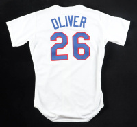Dave Oliver Signed Rangers Rawlings Authentic Jersey (PSA) at PristineAuction.com