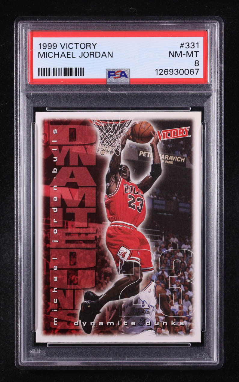 Michael Jordan 1999-00 Upper Deck Victory #331 DD (PSA 8) at PristineAuction.com Michael Jordan 1999-00 Upper Deck Victory #331 DD (PSA 8) at PristineAuction.com