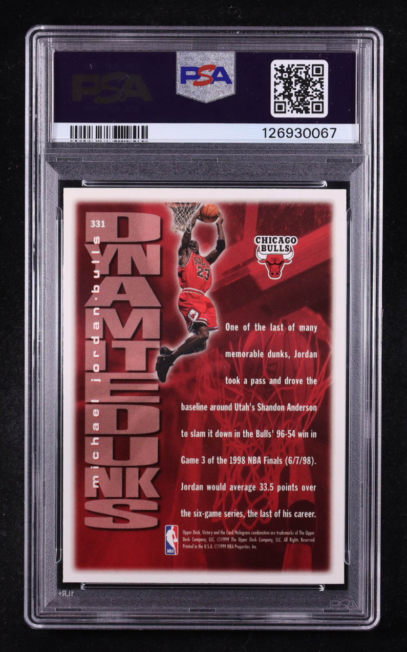Michael Jordan 1999-00 Upper Deck Victory #331 DD (PSA 8) at PristineAuction.com Michael Jordan 1999-00 Upper Deck Victory #331 DD (PSA 8) at PristineAuction.com