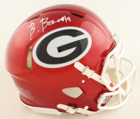 Brock Bowers Signed Georgia Bulldogs Full-Size Authentic On-Field Speed Helmet (Beckett) at PristineAuction.com