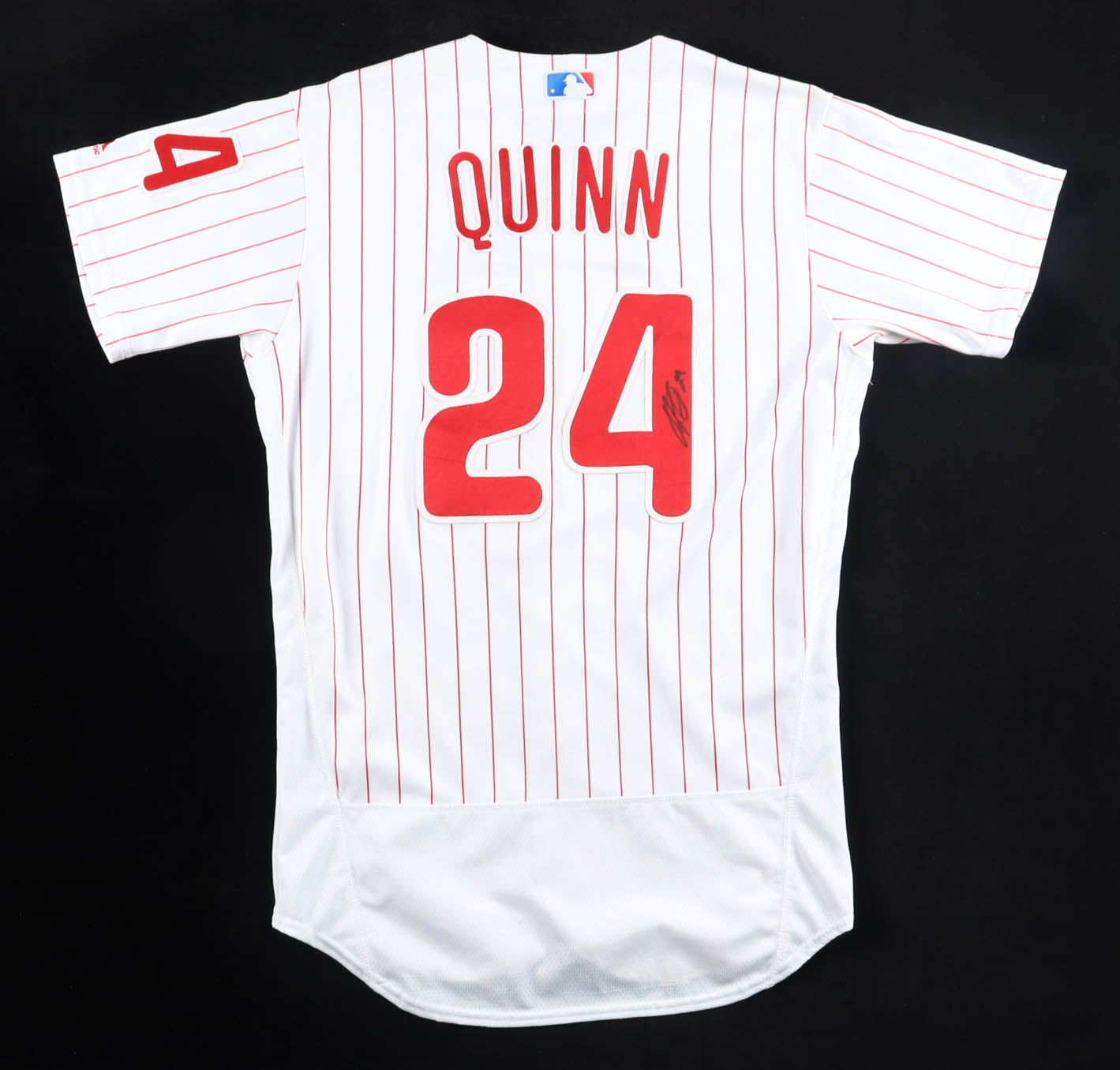 Roman Quinn Signed Game-Used Phillies Majestic Authentic Jersey (MLB) at PristineAuction.com Roman Quinn Signed Game-Used Phillies Majestic Authentic Jersey (MLB) at PristineAuction.com
