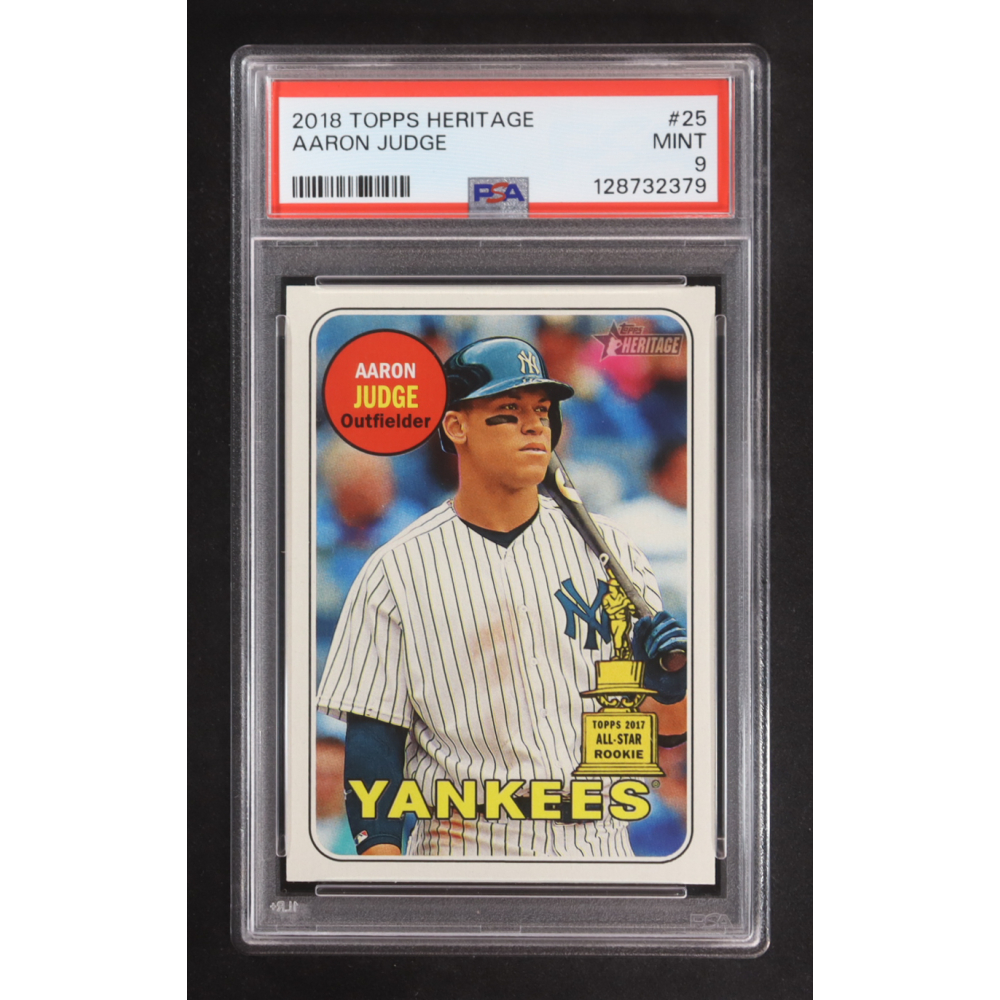 Aaron Judge 2018 Topps Heritage #25 (PSA 9) at PristineAuction.com