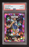Stephen Curry 2023-24 Panini Prizm Pink Ice #119 (PSA 10) at PristineAuction.com