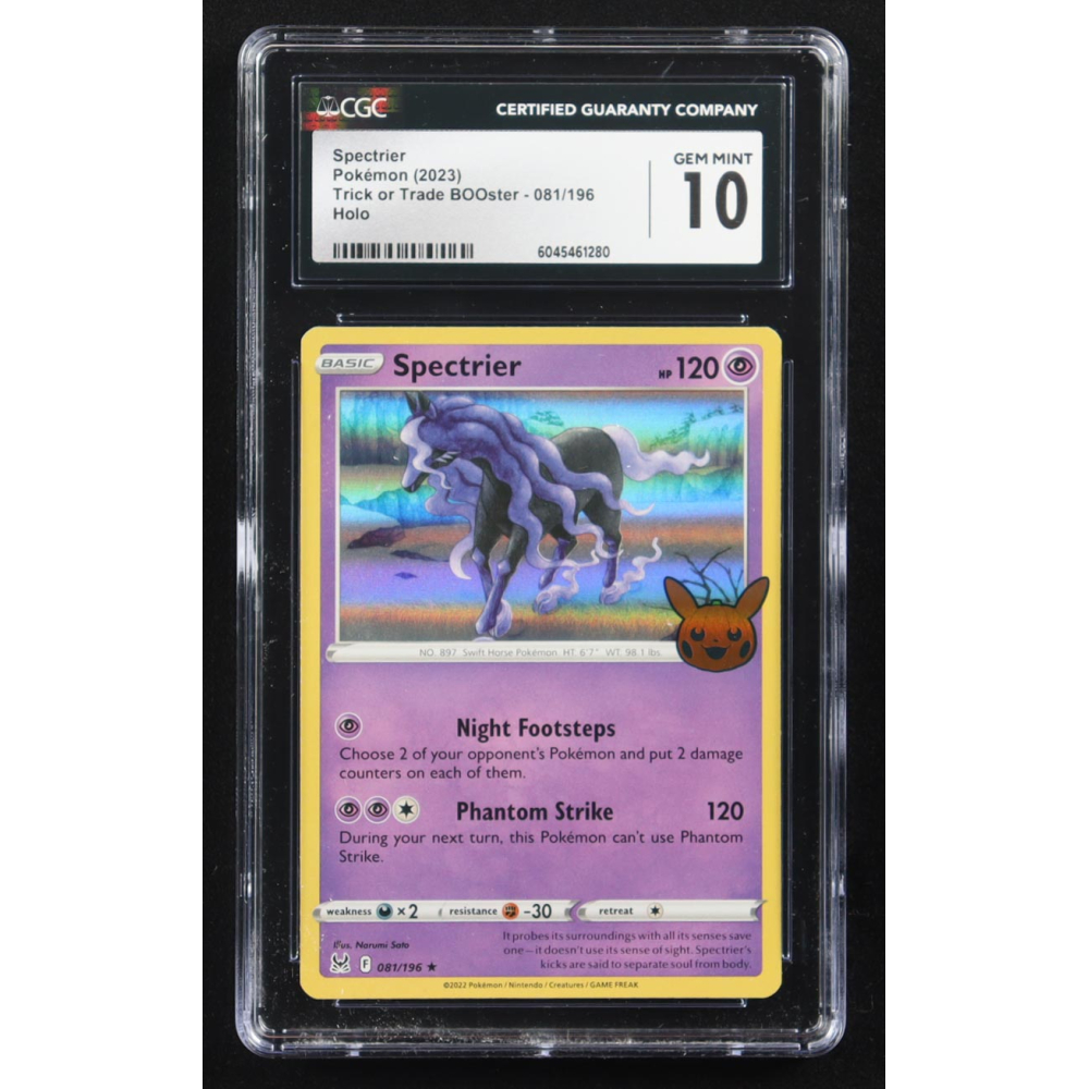Spectrier 2023 Pokemon Trick or Trade Booster #81 Holo (CGC 10) at PristineAuction.com