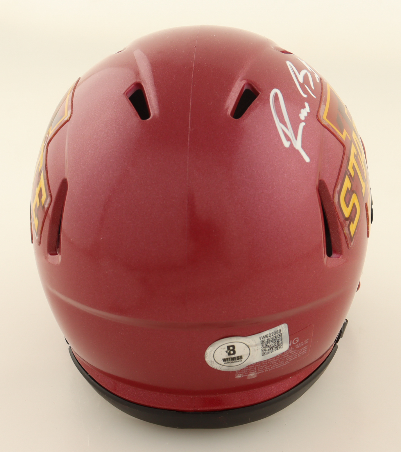 Rocco Becht Signed Iowa State Cyclones Speed Mini Helmet (Beckett) at PristineAuction.com Rocco Becht Signed Iowa State Cyclones Speed Mini Helmet (Beckett) at PristineAuction.com