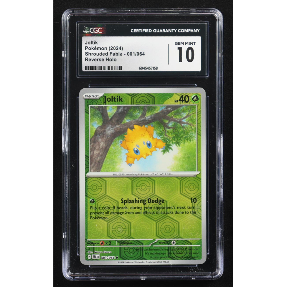 Joltik 2024 Pokemon Shrouded Fable #1 Reverse Holo (CGC 10) at PristineAuction.com