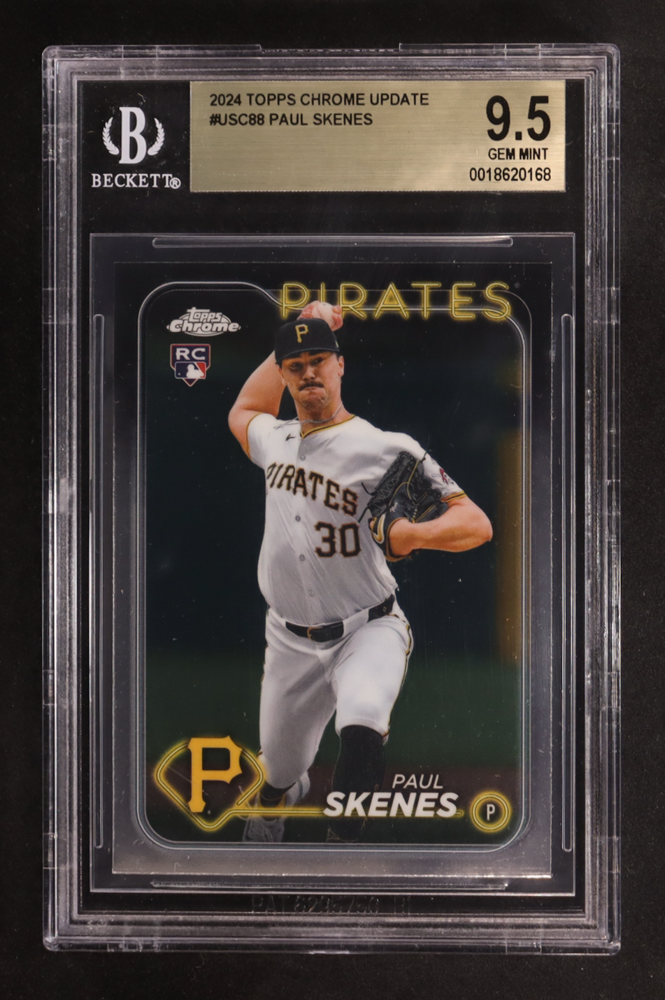Paul Skenes 2024 Topps Chrome Update #USC88 RC (BGS 9.5) at PristineAuction.com Paul Skenes 2024 Topps Chrome Update #USC88 RC (BGS 9.5) at PristineAuction.com