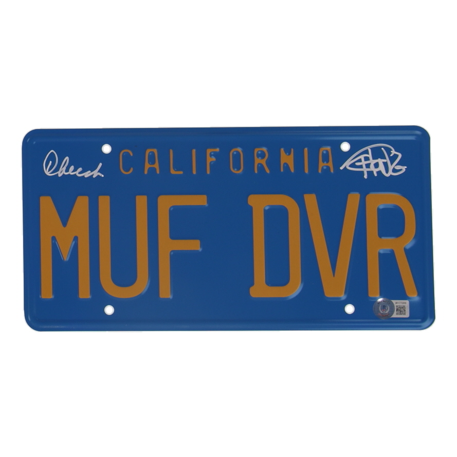 Cheech Marin & Tommy Chong Signed "Up In Smoke" License Plate (Beckett) at PristineAuction.com Cheech Marin & Tommy Chong Signed "Up In Smoke" License Plate (Beckett) at PristineAuction.com