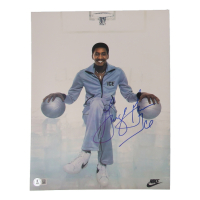 George Gervin Signed 11x14 Photo Inscribed "Ice" (Beckett) at PristineAuction.com