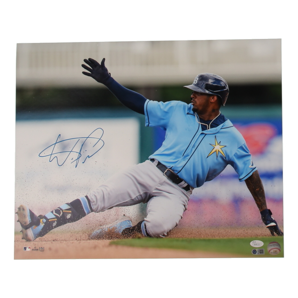 Wander Franco Signed Rays 16x20 Photo (Franco & JSA) at PristineAuction.com