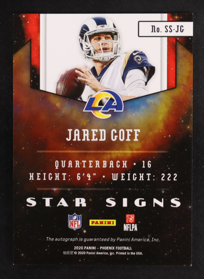 Jared Goff 2020 Panini Phoenix Star Signs #11 at PristineAuction.com Jared Goff 2020 Panini Phoenix Star Signs #11 at PristineAuction.com
