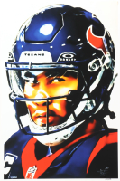 "C. J. Stroud" Texans LE 12x18 Lithograph by Joshua Barton #/500 (PA) at PristineAuction.com