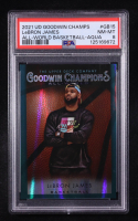 LeBron James 2021 Upper Deck Goodwin Champions All-World Basketball Aqua Parallel #GB15 (PSA 8) at PristineAuction.com
