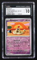 Sandygast 2024 Pokemon Twilight Masquerade #91 Reverse Holo (CGC 10) at PristineAuction.com