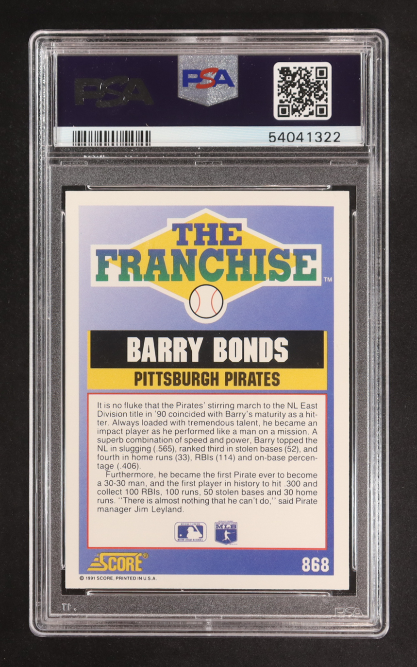 Barry Bonds 1991 Score #868 FRAN (PSA 10) at PristineAuction.com Barry Bonds 1991 Score #868 FRAN (PSA 10) at PristineAuction.com